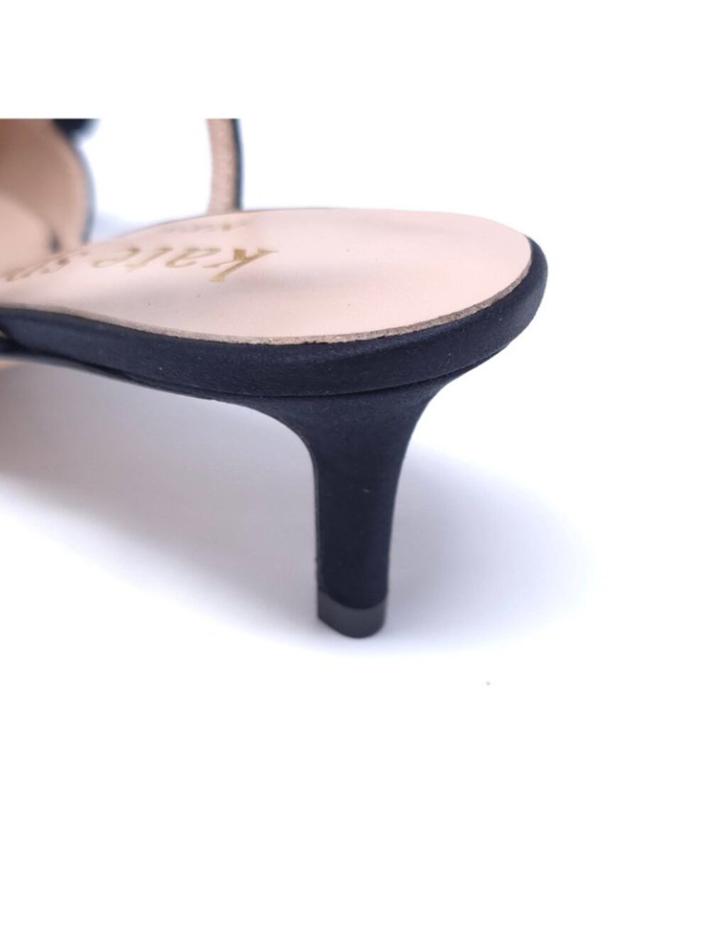 Kate Spade Marseille Satin Bow Slingback Dress Pumps Size 6B Black - Picture 9 of 11
